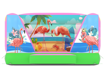 Mini Open Flamingo Bouncy Castle