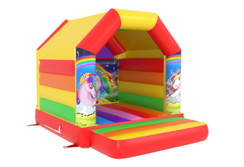 A Frame Unicorn Bouncy Castle