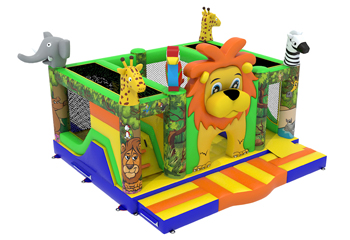 Lion Multiplay Bouncy Castle