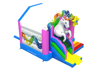 Slide Combo Unicorn Bouncy Castle