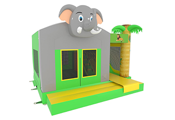 Slide Combo Elephant Bouncy Castle