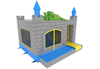 Slide Combo Dinosaur Bouncy Castle