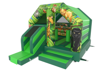 Slide Combo Jungle Bouncy Castle