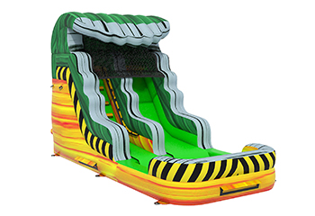 13ft Orange Green Marble Water Slide