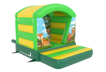 Jungle Bouncy Castle With Roof