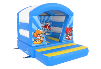 Car Racing Bouncy Castle With Roof