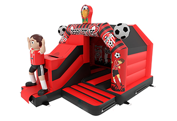 Slide Combo Football Player Bouncy Castle