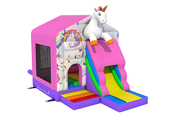 Slide Combo Unicorn Bouncy Castle