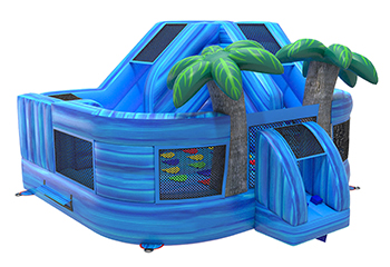 Funcity Blue Marble Bounce House