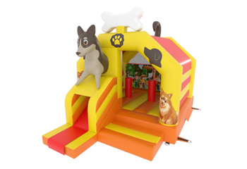 Slide Combo Dog Bouncy Castle