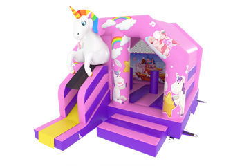 Slide Combo Unicorn Bouncy Castle