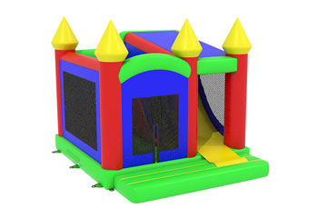 Slide Combo Multi Color Bouncy Castle