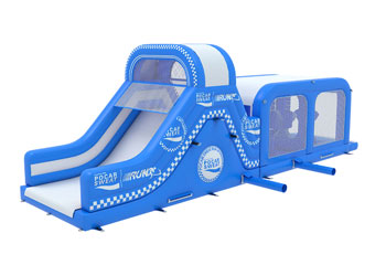 Blue & White Obstacle Course