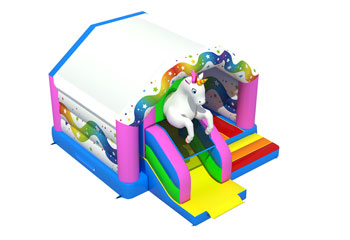 Slide Combo Unicorn Bouncy Castle