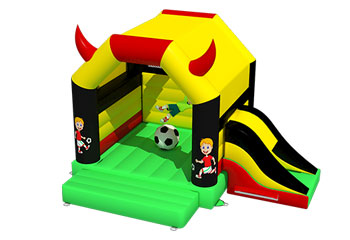 Slide Combo Football Bouncy Castle