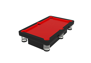 Pool Table Red & Black