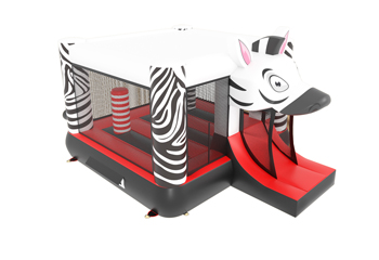 Slide Combo Zebra Bouncy Castle