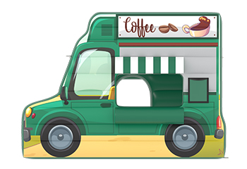 Inflatable Food Truck - Coffee