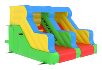 Multi Color Inflatable Slide 1.5m Platform