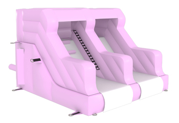 Macaron Pink Inflatable Slide 1.5m Platform