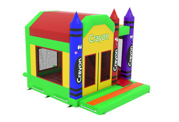 Slide Combo Crayon Bouncy Castle