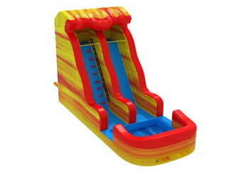 20ft Yellow/Red Marble Water Slide