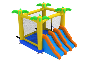 Slide Combo Tropical Bouncy Castle