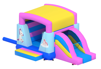 Slide Combo Unicorn Bouncy Castle