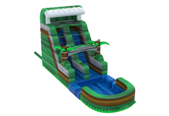 18ft Green Marble Water Slide