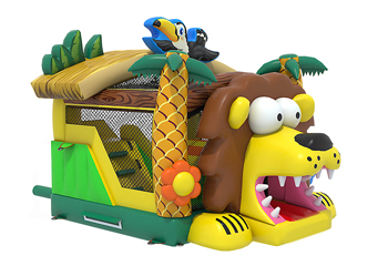 Slide Combo Lion Bouncy Castle