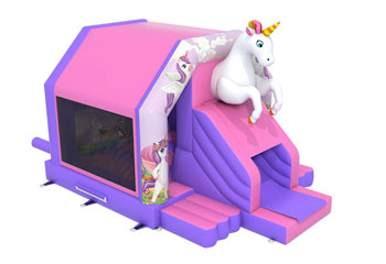 Slide Combo Unicorn Bouncy Castle