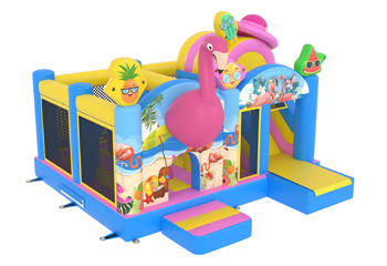 Multiplay Blue Flamingo Bouncy Castle