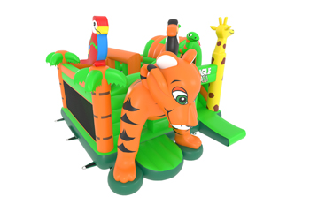 Slide Combo Tiger King Bouncy Castle