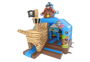 Pirate Ship Bouncy Castle Slide Combo